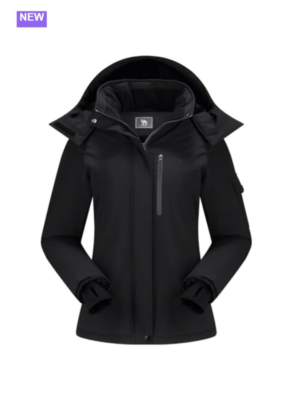 Waterproof Ski Jacket Fleece Lined Hooded Winter Snow Coat